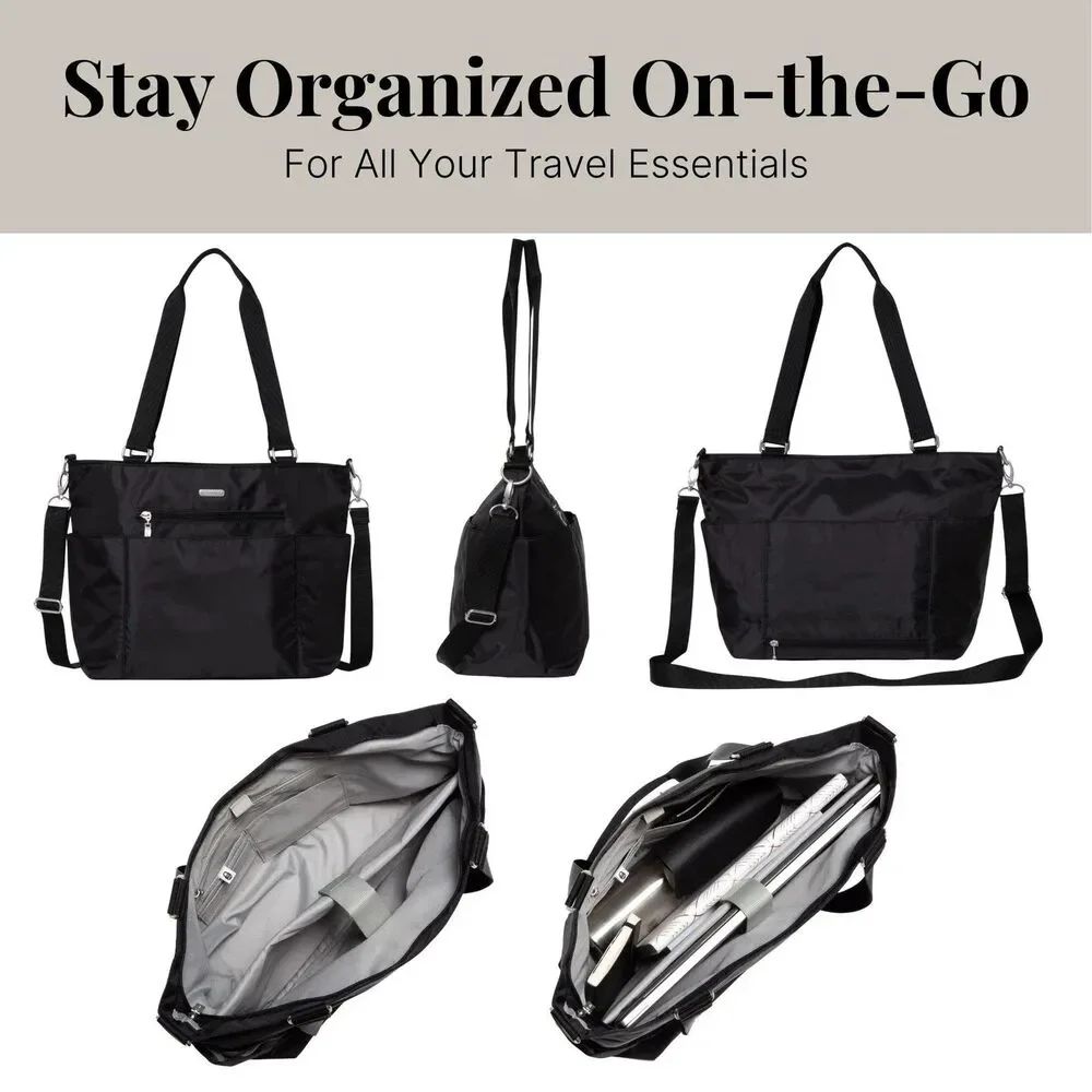 Baggallini Essential Laptop Tote Work Tote Bag with Laptop Sleeve Lightweigt
